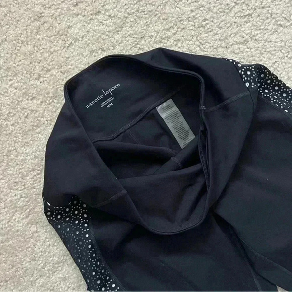 Nanette Lepore Black Mid Rise Leggings Pants Women’s Size Medium - Picture 7 of 15